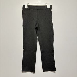 Quince Ultra-Stretch Ponte Straight Leg Pants Charcoal Womens S Ankle Crop